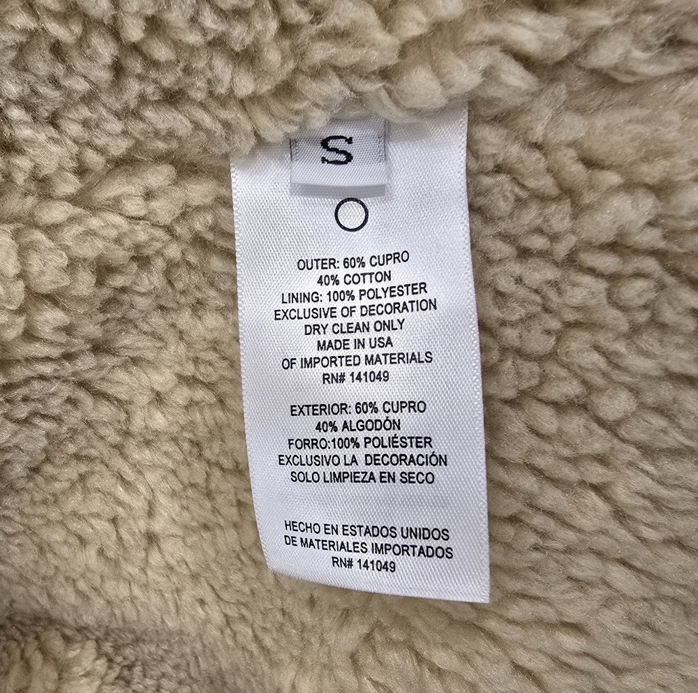 FREECITY x Anthropologie Faux Shearling Jacket S - Picture 3 of 15